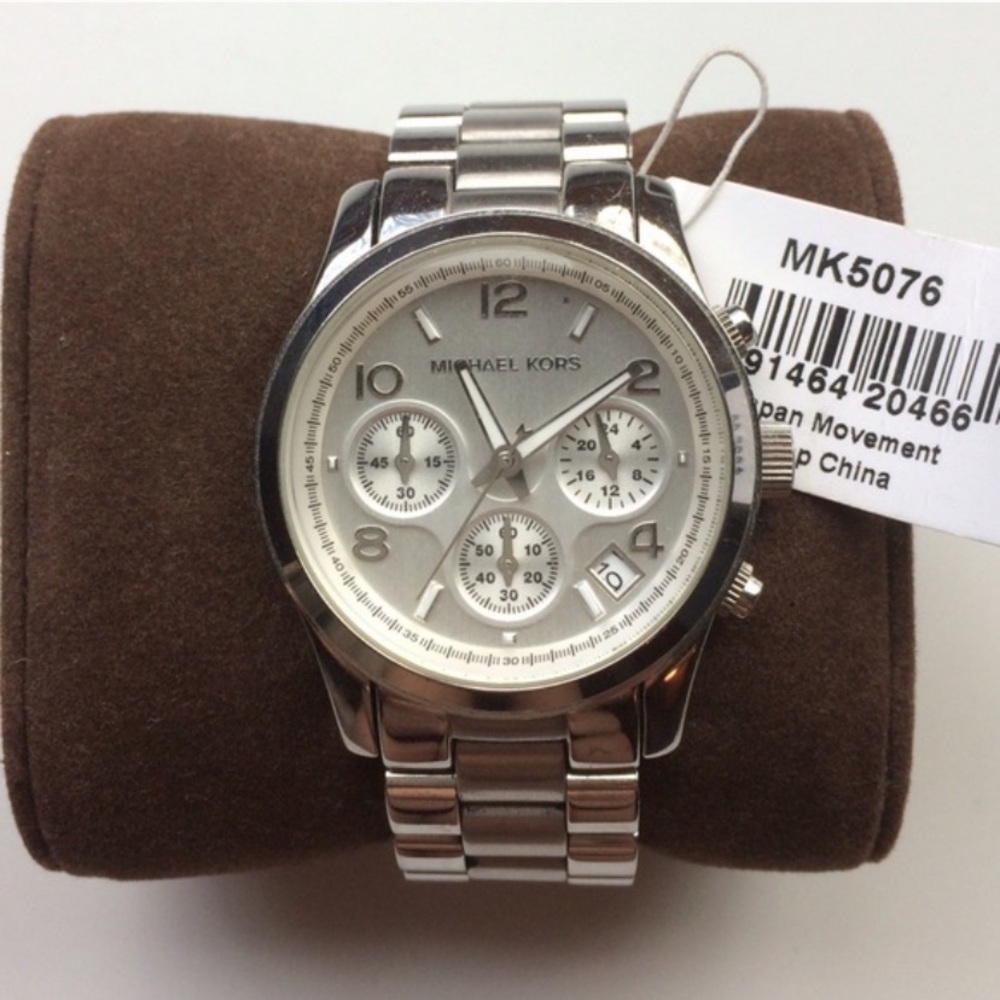 Michael Kors | “Runway” chronograph watch | silver